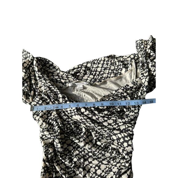 Diane von Furstenberg Bentley SJ Work Office‎ Silk Ruched Mini Dress Size 4 - Picture 8 of 10